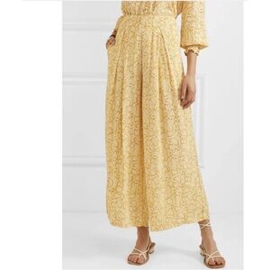 Faithful the brand Opal yellow snake print cropped pants